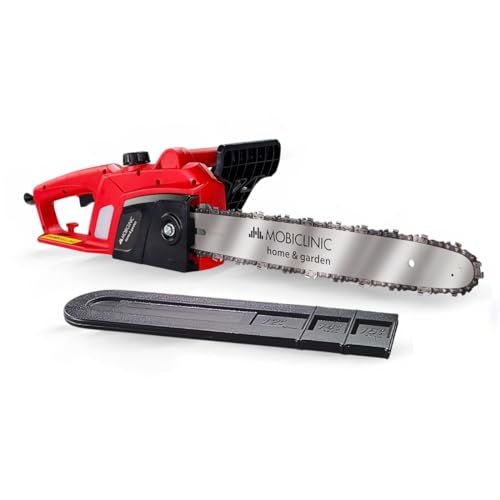 Mobiclinic®, Motosierra eléctrica con cable, 1800w, Longitud de corte 40 cm, Auto...