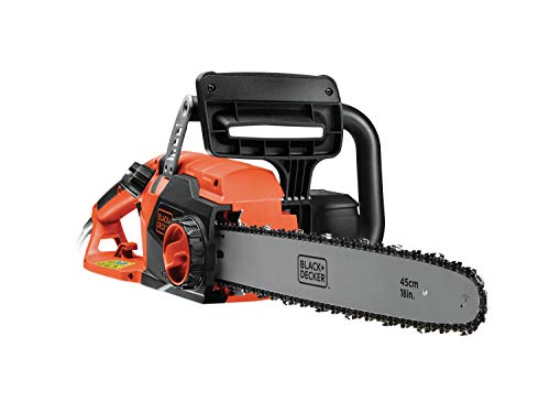 BLACK+DECKER CS2245-QS - Motosierra eléctrica 2200W, Espada 45 cm, Velocidad 12.5 m/s,...