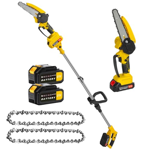 Podadora de perca, motosierra eléctrica de tamaño seto telescópico 550 W, motor sin...