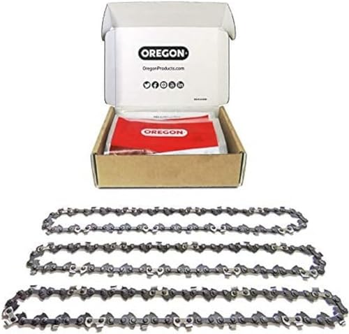 Oregon Pack de 3 Cadenas de Motosierra 3/8' LP para Espadas de 40cm -56 Eslabones, 1.3mm -...