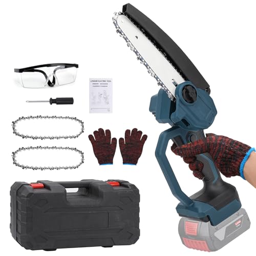 Mini motosierra inalámbrica compatible con Bosch GBA de 18 V, motosierra eléctrica...